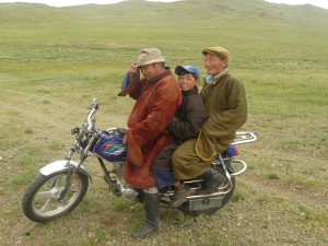 Sur la moto
