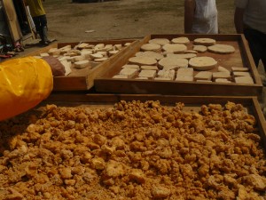 Fromages séchant au soleil, Mongolie